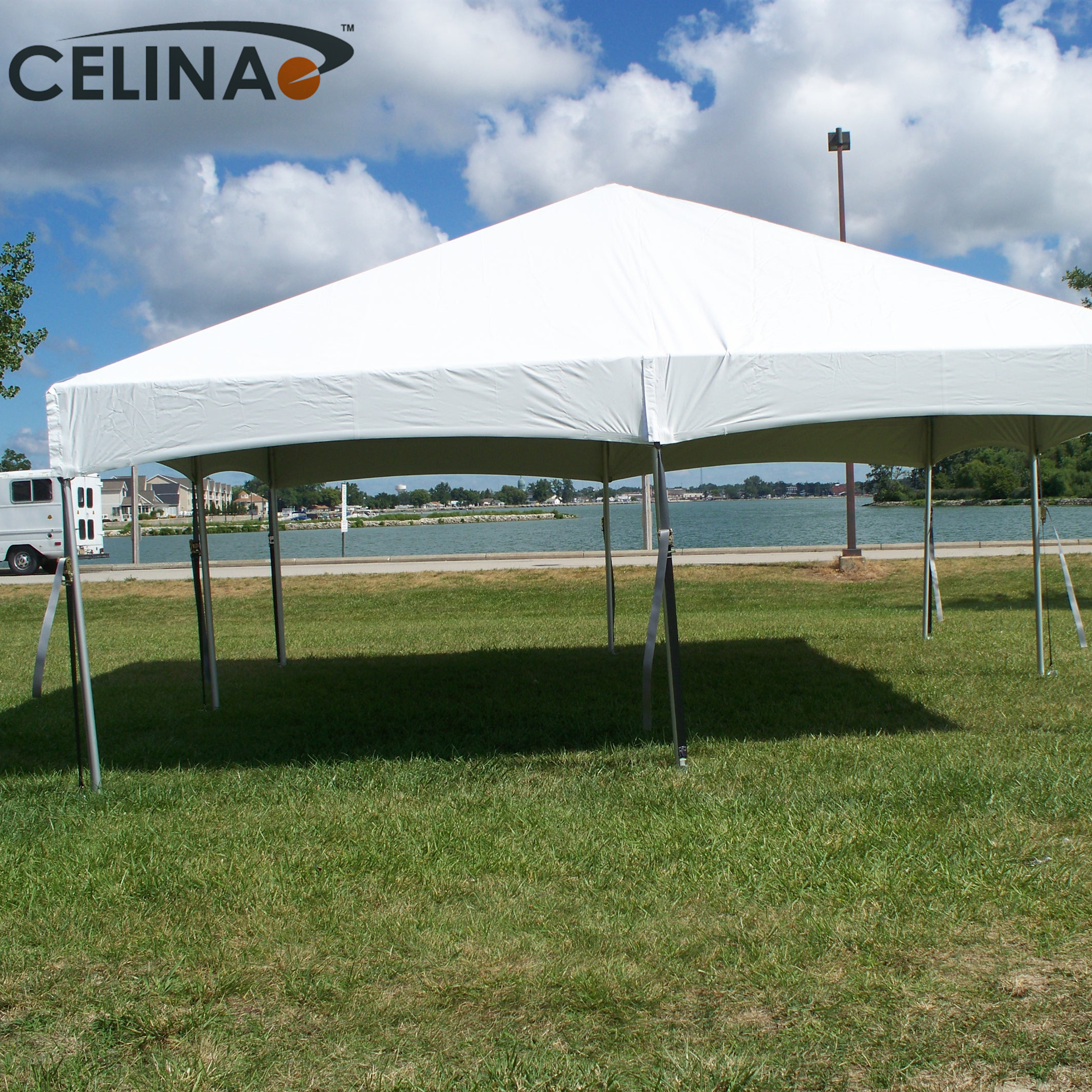 Celina clear high quality canopy 20X20ft transparent white PVC Flame Retardant Master Frame Tent For Outdoor Wholesaler