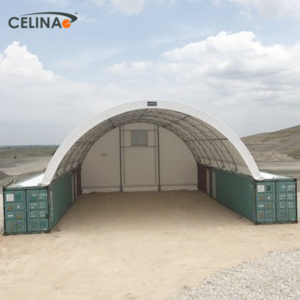 Celina factory sale UV-resistance  waterproof steel shipping container dome shelter tents