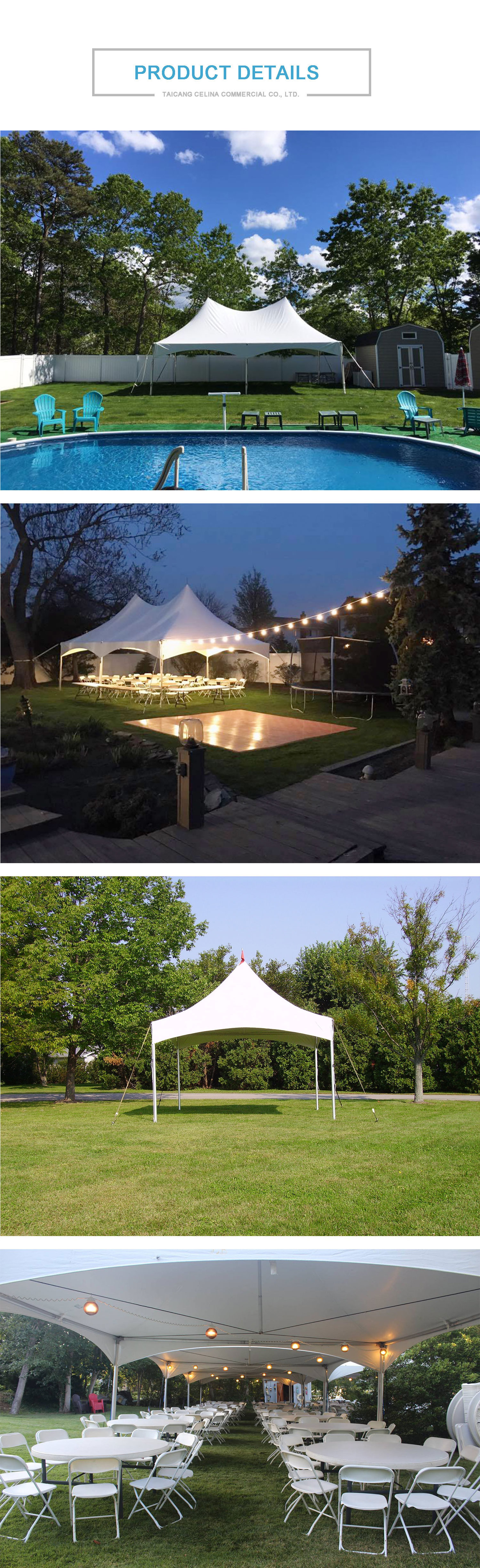 20ftx40ft outdoor gazebo canopy wedding party tent marque pinnacle tents for events