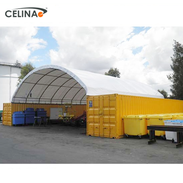 Celina factory sale UV-resistance  waterproof steel shipping container dome shelter tents