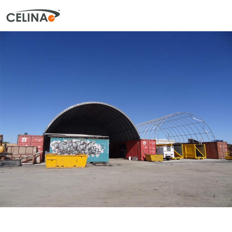 Celina factory sale UV-resistance  waterproof steel shipping container dome shelter tents