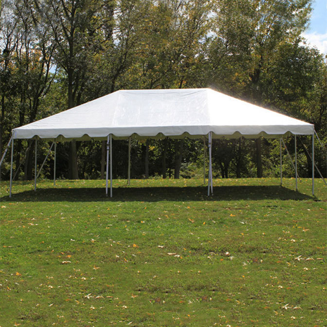 Canvas frame tent for outdoor activities 20 ft x 30 ft (6.1 m x 9.1 m)