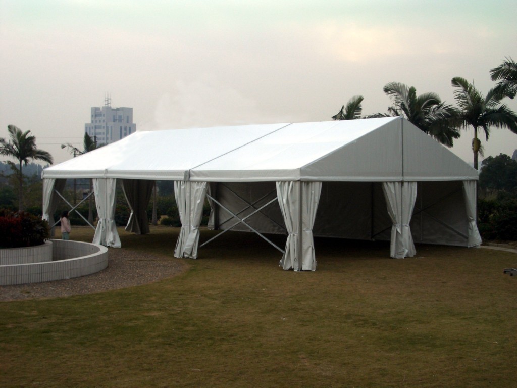 Luxury 6m/8m/9m/10m Width Marquee Tent Waterproof PVC Structure with Aluminum Alloy Frame for Wedding Receptions Parties Events