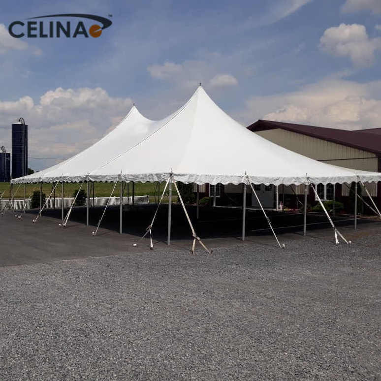 Celina 12mX18m large outdoor waterproof aluminum pole tent wedding high peak frame luxury wedding all season tent