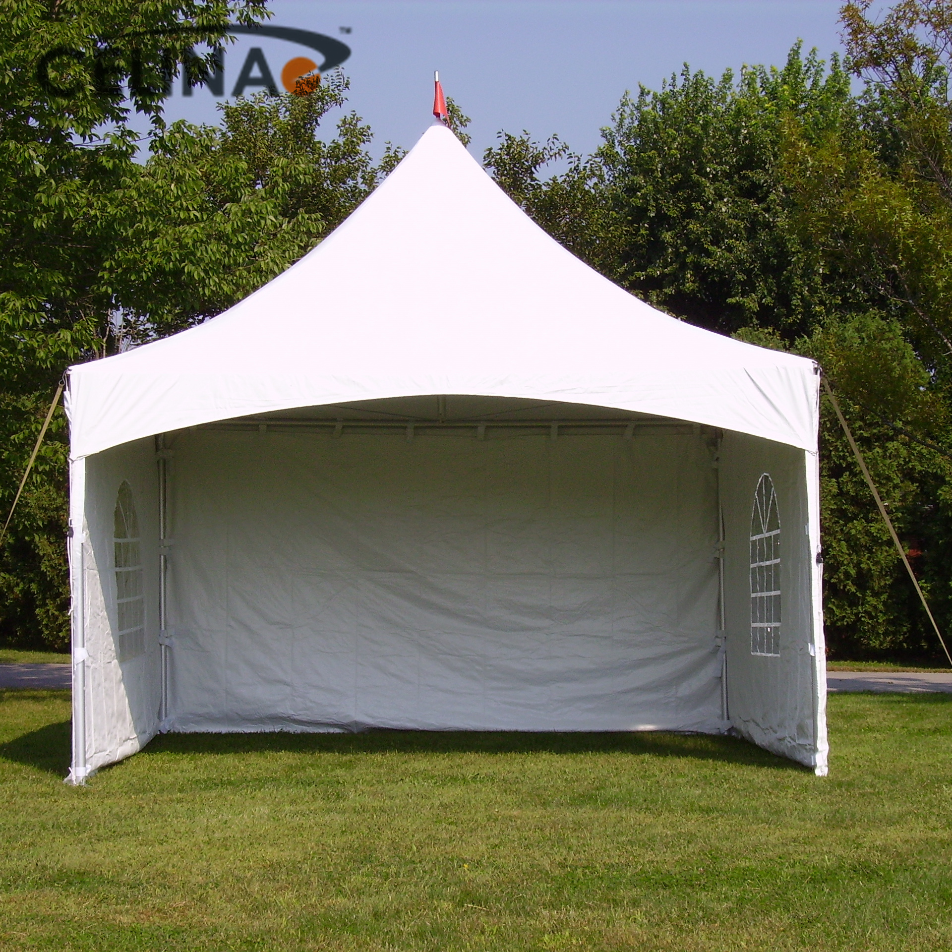 Celina Outdoor Tent 15x15 Canopy with Removable Sidewalls, Portable Canopy Shelter Tent Pavilion White Party Wedding Tent