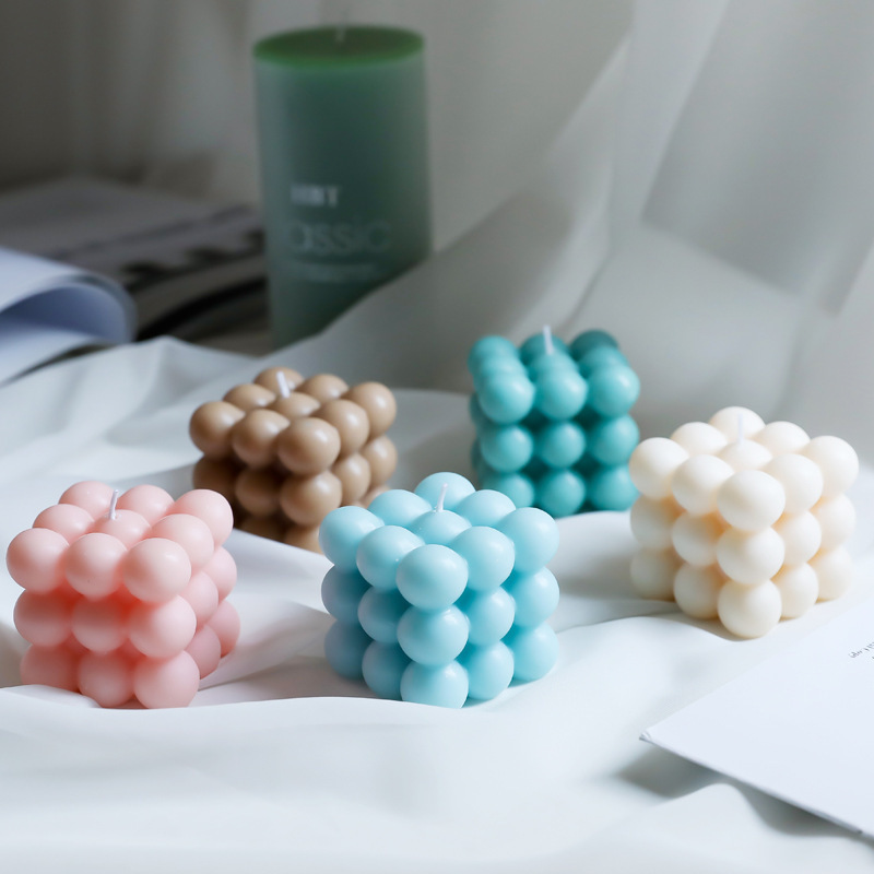 2022 Ins home decor 3D Round Magic Cube Aromatherapy Candle Soy Wax Wholesale Scented Fragrance Candles