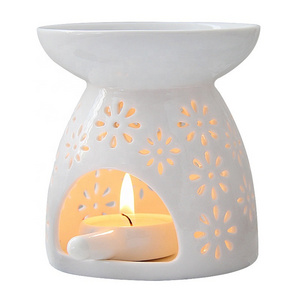 Wax Melt Essential Oil Burner Ceramic Aroma Burners Wax Warmer Tea Light Candle Holder