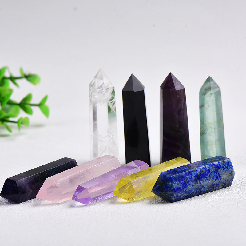 High Quality Natural Stone Crystal Tower Crystals Healing Stone Amethyst Clear Rose Quartz Crystal Point Bulk