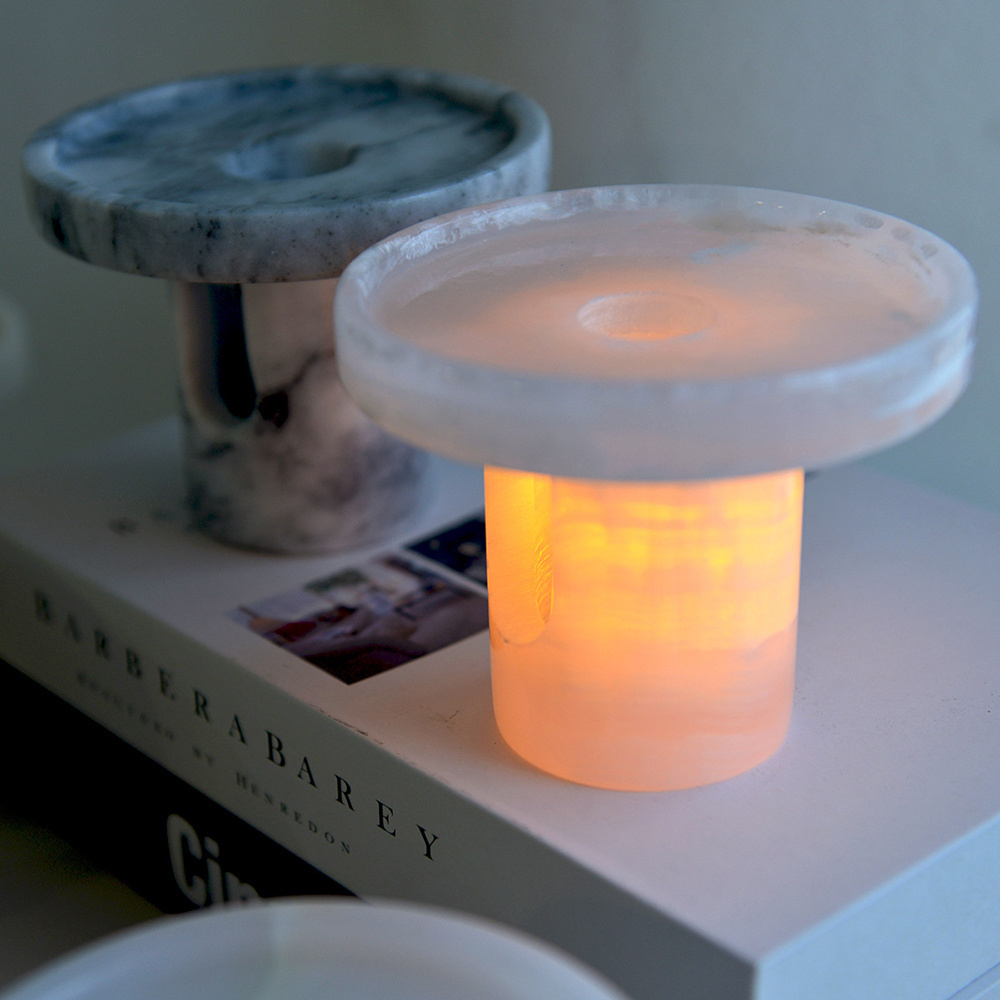 New Arrival for Hotel Amenities & Cross-Border E-commerce Luxurious Marble Stone Onyx Essential Oil Burner