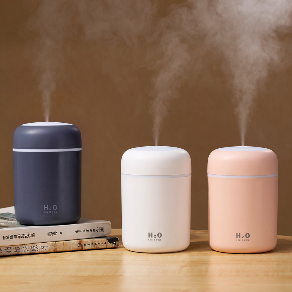 Wholesale Price Portable Colorful LED Light Mini 300ml H2O Spray Mist humidifier USB Cool Mist Air Humidifier