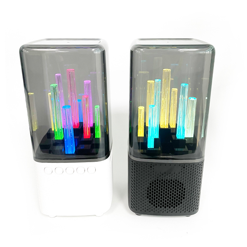 2022 City Colorful Lights 15W Wireless Bluetooth Speaker Outdoor Portable TWS Stereo Low Speaker Hands Free FM AU 3.5 TF Card