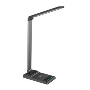 Eye-caring Led Table Lamp With Usb Dimming Led Desk Lamp With Fast Wireless Charger bedside charging Metal chargeable light