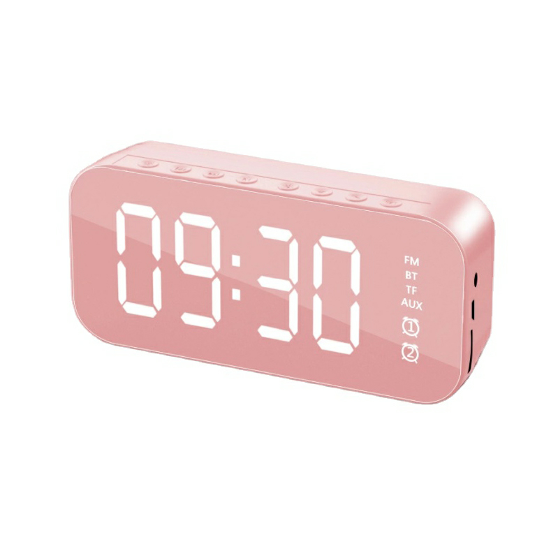 Multifunctional Smart Time Display LED Portable Alarm Clock with Time Display Lights Multi-Function BT 5.0 Speakers Subwoofer