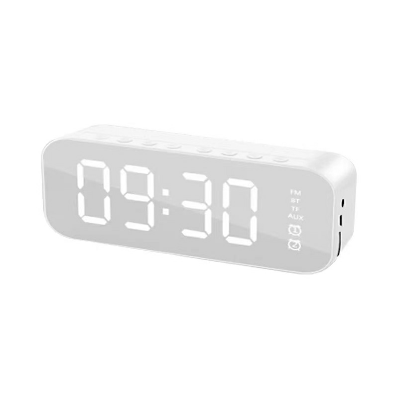 Multifunctional Smart Time Display LED Portable Alarm Clock with Time Display Lights Multi-Function BT 5.0 Speakers Subwoofer