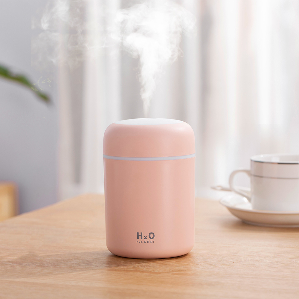 Wholesale Price Portable Colorful LED Light Mini 300ml H2O Spray Mist humidifier USB Cool Mist Air Humidifier