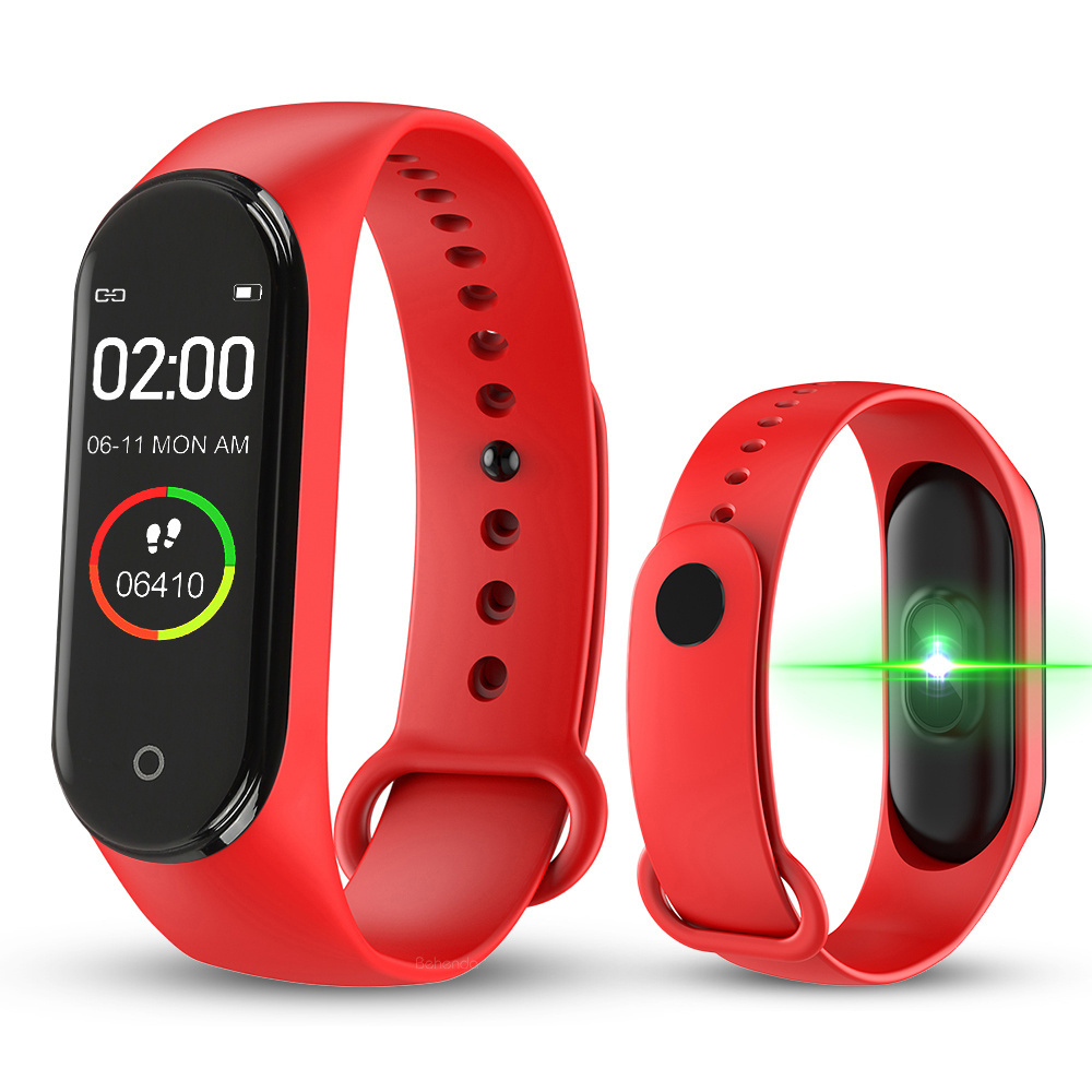 2019 Newest M4 Smart Bracelet Heart Rate Waterproof IP67 Fitness Tracker Support OEM Touch Screen for Mobile Phone