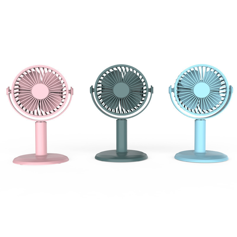 2023 New Portable Table Fan Mini Air Cooling Mute Circular Fan Phone Holder 360 Rotation Desktop USB Fans Korea Japan Popular