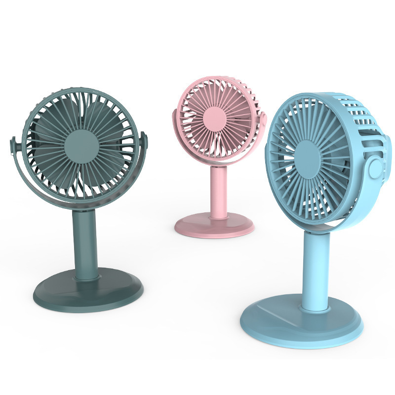 2023 New Portable Table Fan Mini Air Cooling Mute Circular Fan Phone Holder 360 Rotation Desktop USB Fans Korea Japan Popular