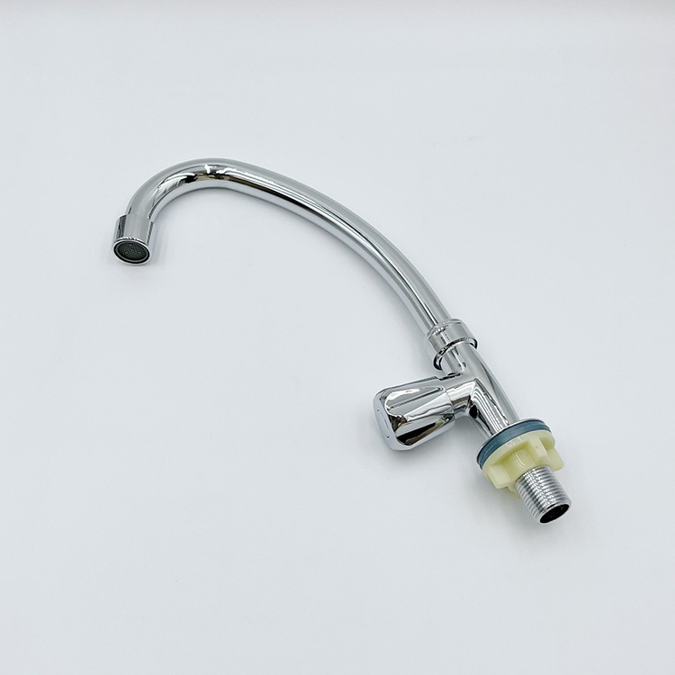 China Cheap Zinc Alloy Chrome Polished 360 Degree Rotation Restaurant Kitchen Sink Water Faucet