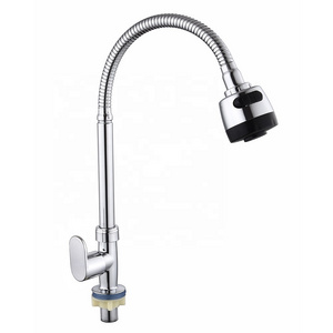 Good Price Polished Chrome Zinc Cold Water Countertop Dishwasher Kitchen Faucet With Pot Filler