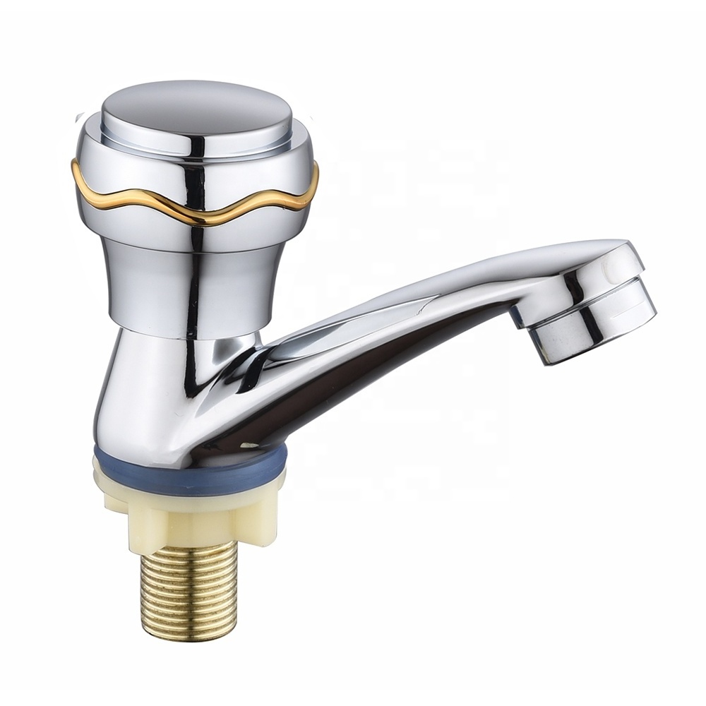 New design ABS wheel handle brass core lavatory zinc Basin tap bathroom sink faucet