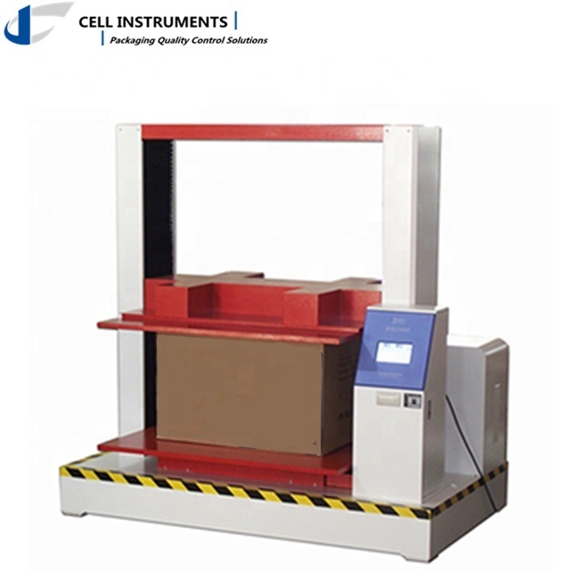 Box compression tester with stacking and fixed load function Carton compressive force testing machine by ISO12048 TAPPI T80