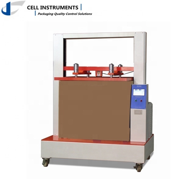 Box compression tester with stacking and fixed load function Carton compressive force testing machine by ISO12048 TAPPI T80