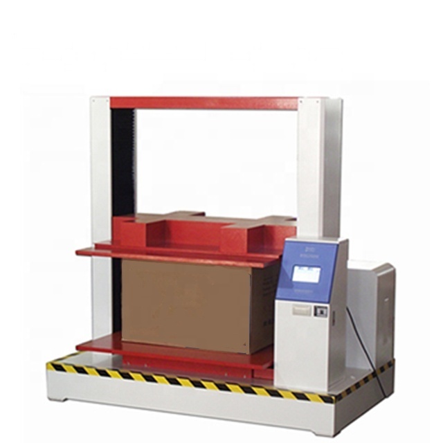 Box compression tester with stacking and fixed load function Carton compressive force testing machine by ISO12048 TAPPI T80