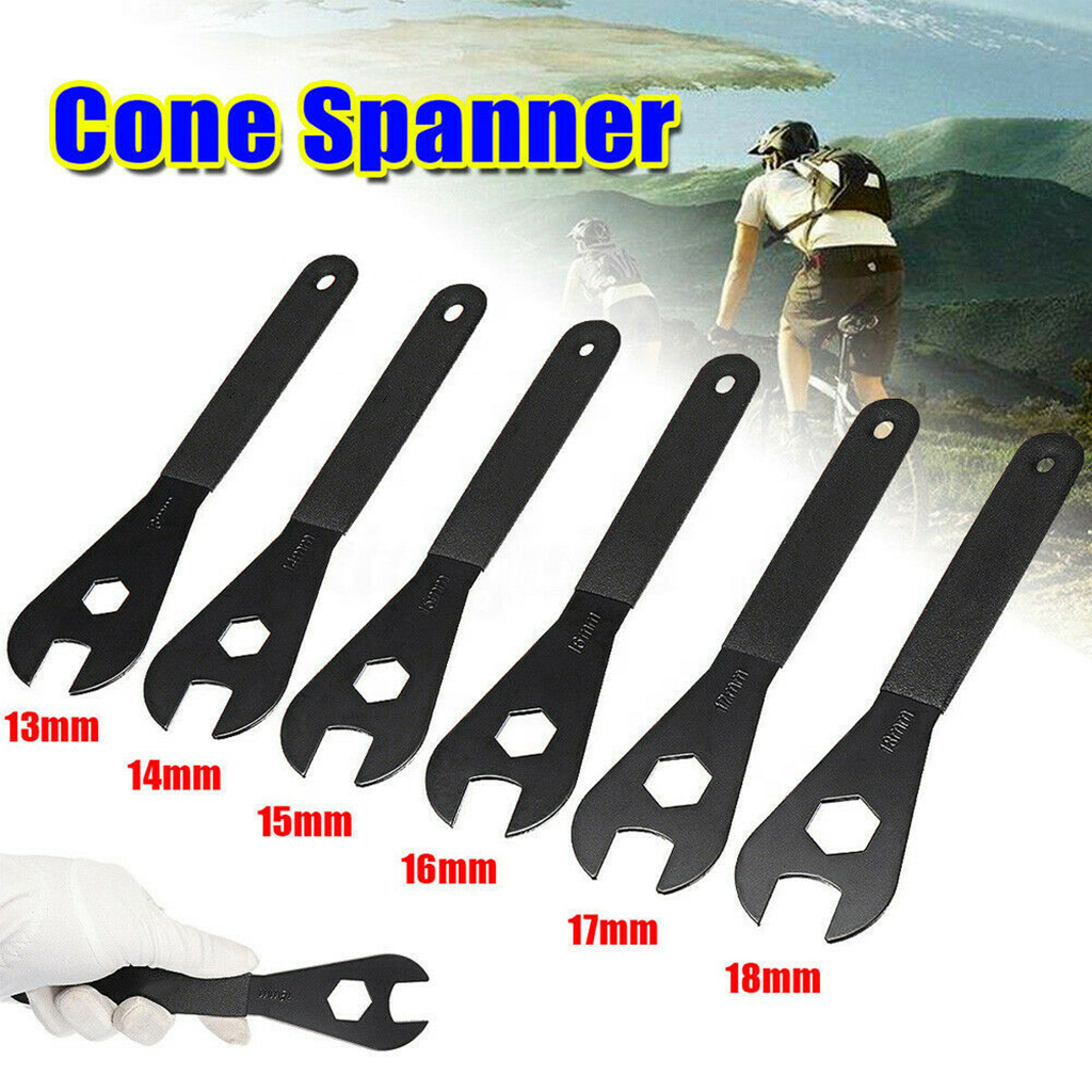 Carbon Steel Wrench Bicycle Hub Cone Wrench 13mm ~ 19mm Carbon Steel Bike Spanner Tool Bicycle Repair Tools