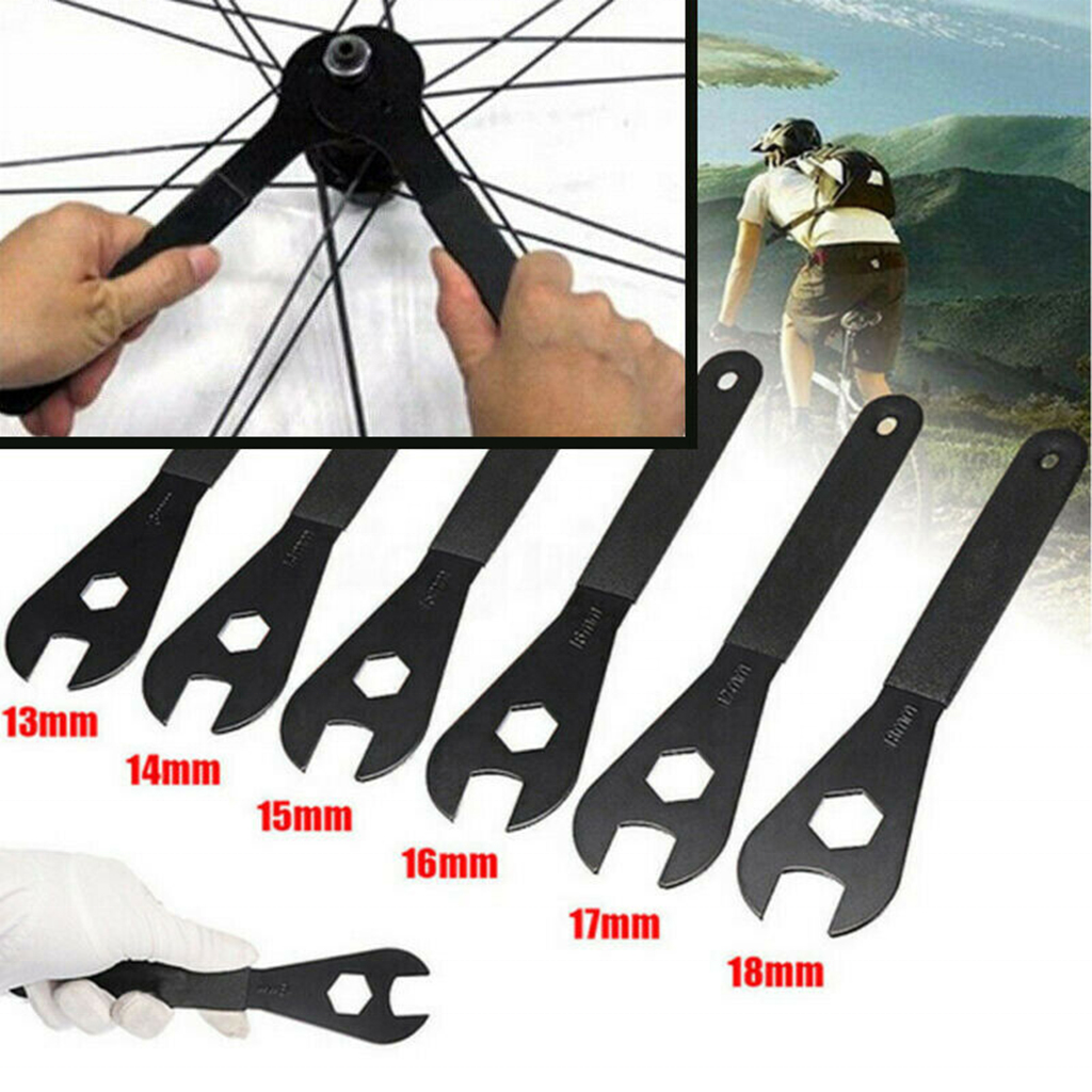 Carbon Steel Wrench Bicycle Hub Cone Wrench 13mm ~ 19mm Carbon Steel Bike Spanner Tool Bicycle Repair Tools