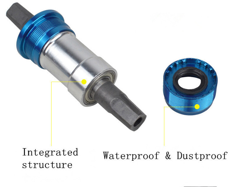 Mountain Bike Sealed Bottom Bracket 68x103/107/110.5/113/116/118/120/122.5/124.5/127.5mm Bicycle Central Bearing Axis