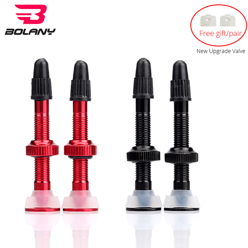 40mm MTB Road Bike Extender Valves Ultra-light Aluminum 1 Pair With Tubeless Presta Valve core For Bicycle Tubeless Tire