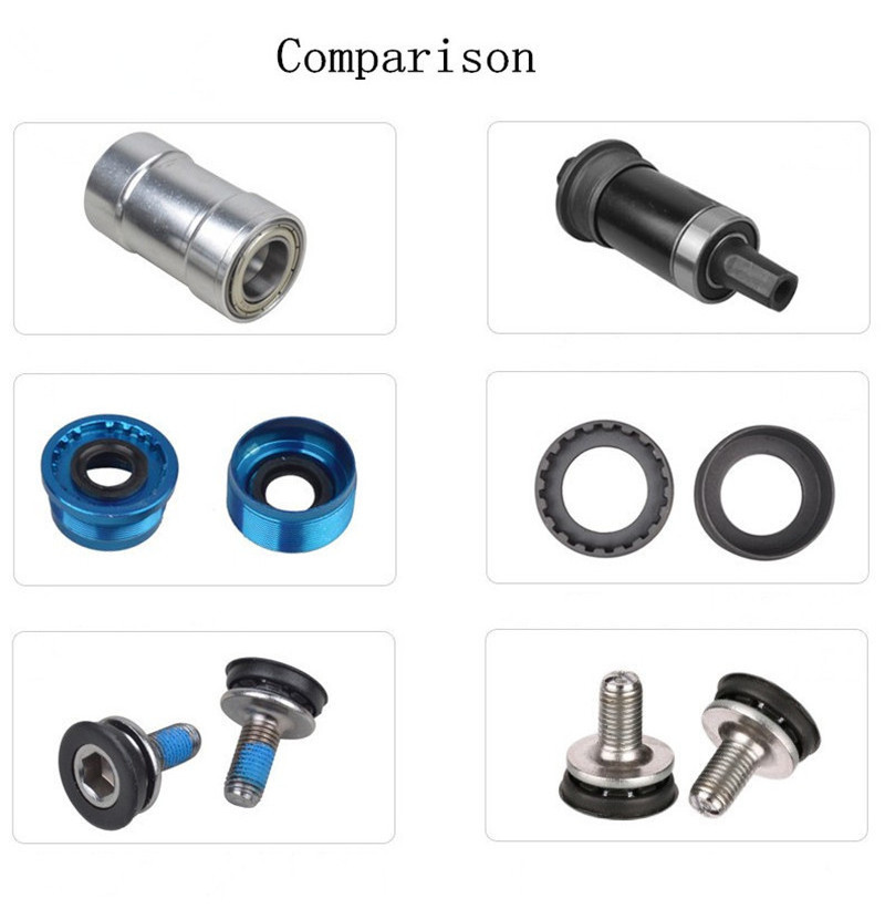 Mountain Bike Sealed Bottom Bracket 68x103/107/110.5/113/116/118/120/122.5/124.5/127.5mm Bicycle Central Bearing Axis