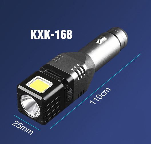 High Powered Led Flashlights Rechargeable Power Battery Lithium-Ion Use Long-lasting Durable Material Car Socket LED Light