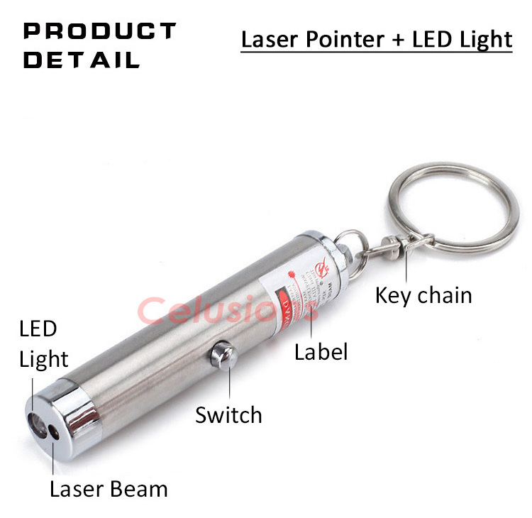 Laser Light Pointer Simple Design Portable Battery Use Low MOQ For Presentation School Work HJ-802 Laser + LED