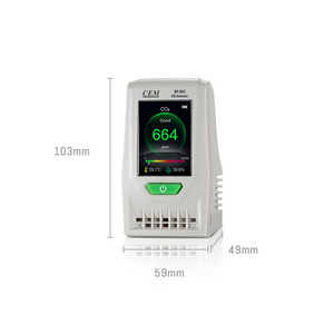 CEM DT-967  Desktop Indoor Air Quality CO2 Monitor With NDIR CO2 sensor And Max/Min CO2 Value Recall Function