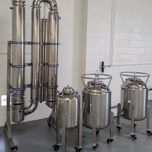 Designed in USA 200L per Hour FFE falling film evaporator  film of ethanol evaporation.