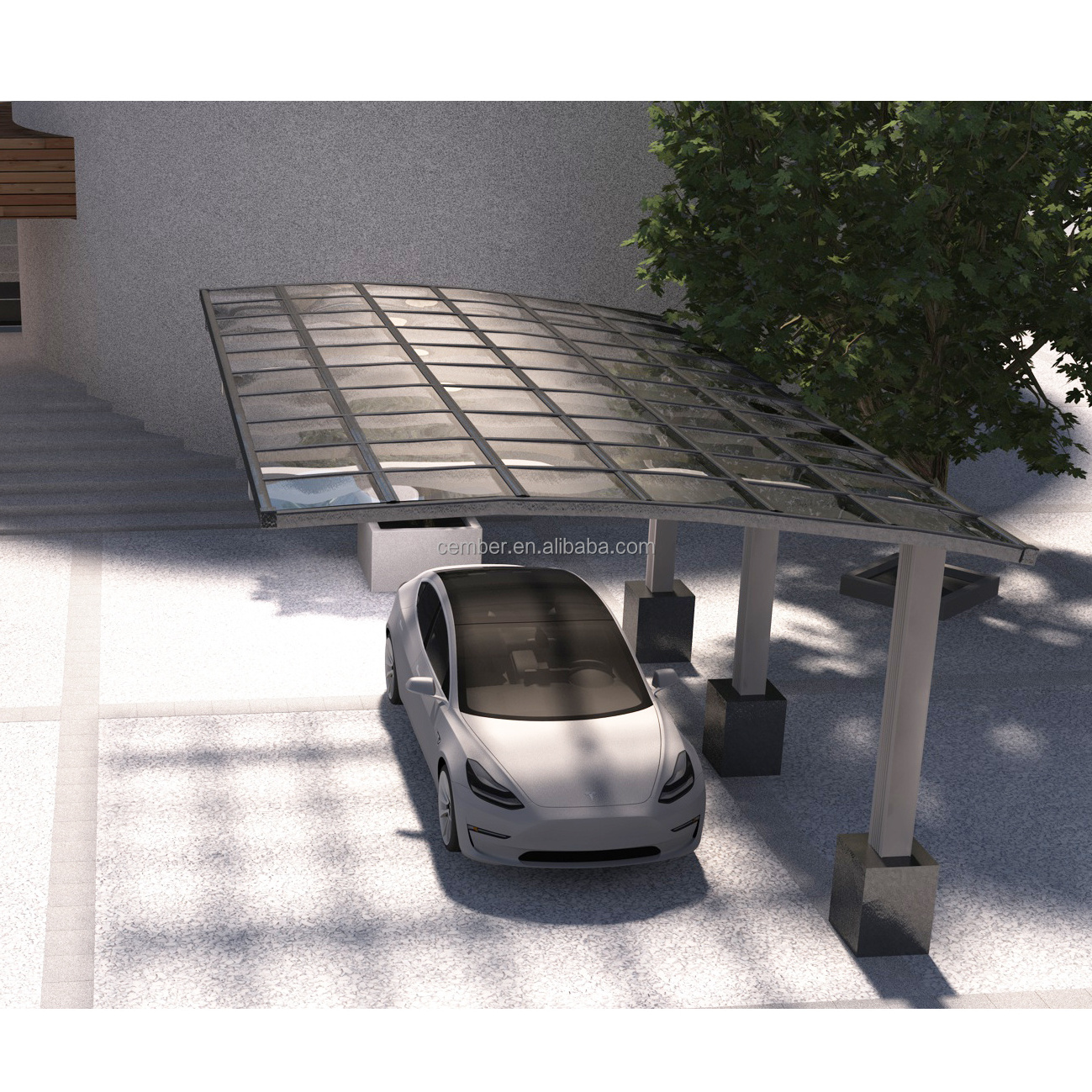 Factory Price Aluminium Frame Garages Awnings Parking Carports Car Shade