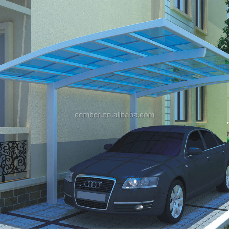 Stable Awning Plastic Balcony Door Window Waterproof Canopy Polycarbonate Rain Sun Awnings Carports