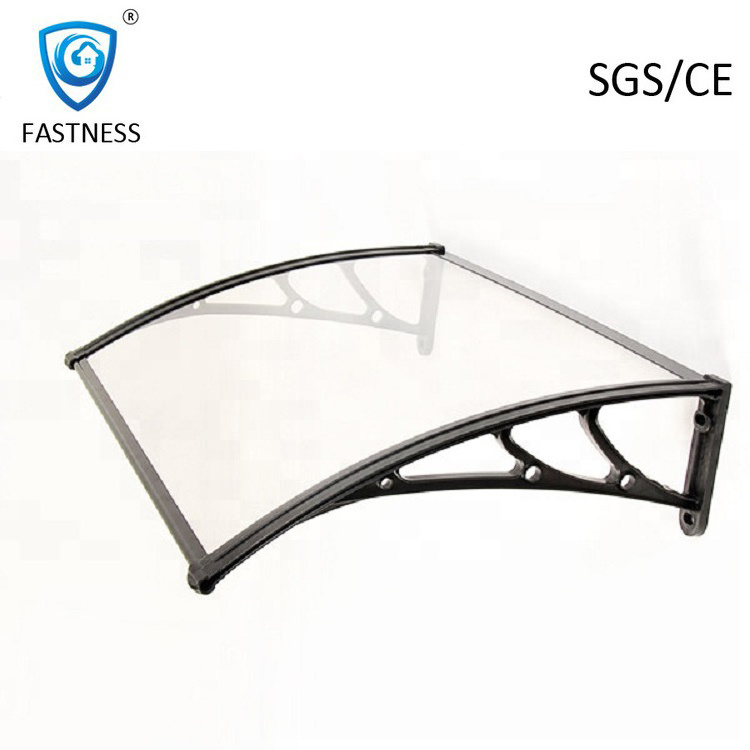 PC Building Door Canopy Aluminum Awning Bracket For Balcony Canopy