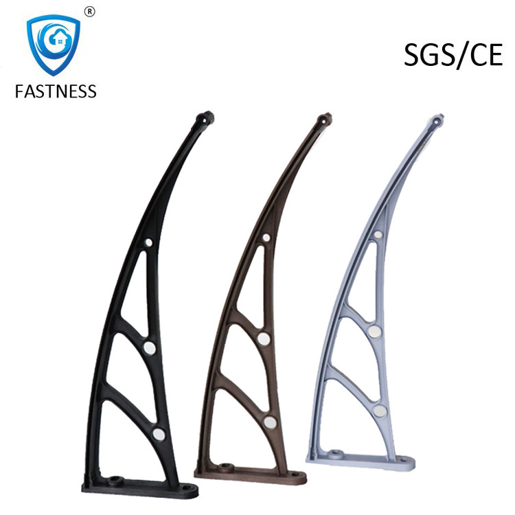 PC Building Door Canopy Aluminum Awning Bracket For Balcony Canopy