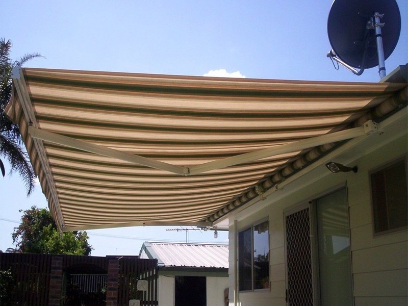 Classic Folded Arm Motorized  Canopy Patio Cover Retractable Awnings