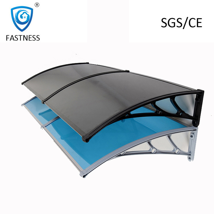 Metal aluminum bracket polycarbonate door canopy awning for balcony