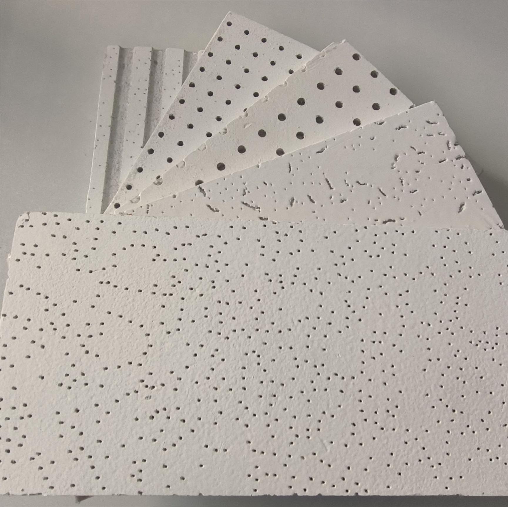 False Ceiling Boards Acoustic Roofing Panels Mineral Fiber Ceiling Tiles