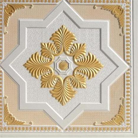 Drop ceiling ceiling 2x2 tiles golden color 60*60 calcium silicate board