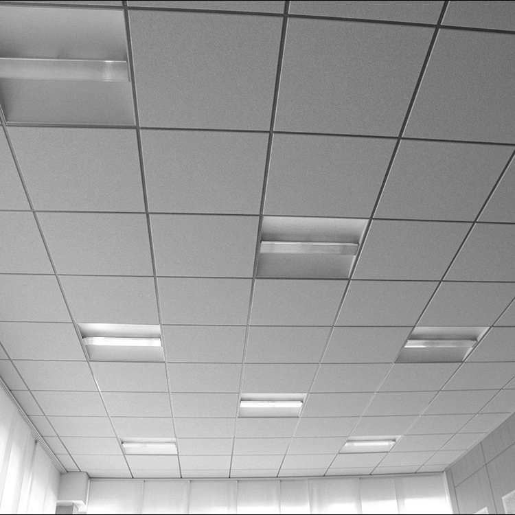 New Square Modern Design With Aluminum Foil Backing Gypsum Ceiling Tiles