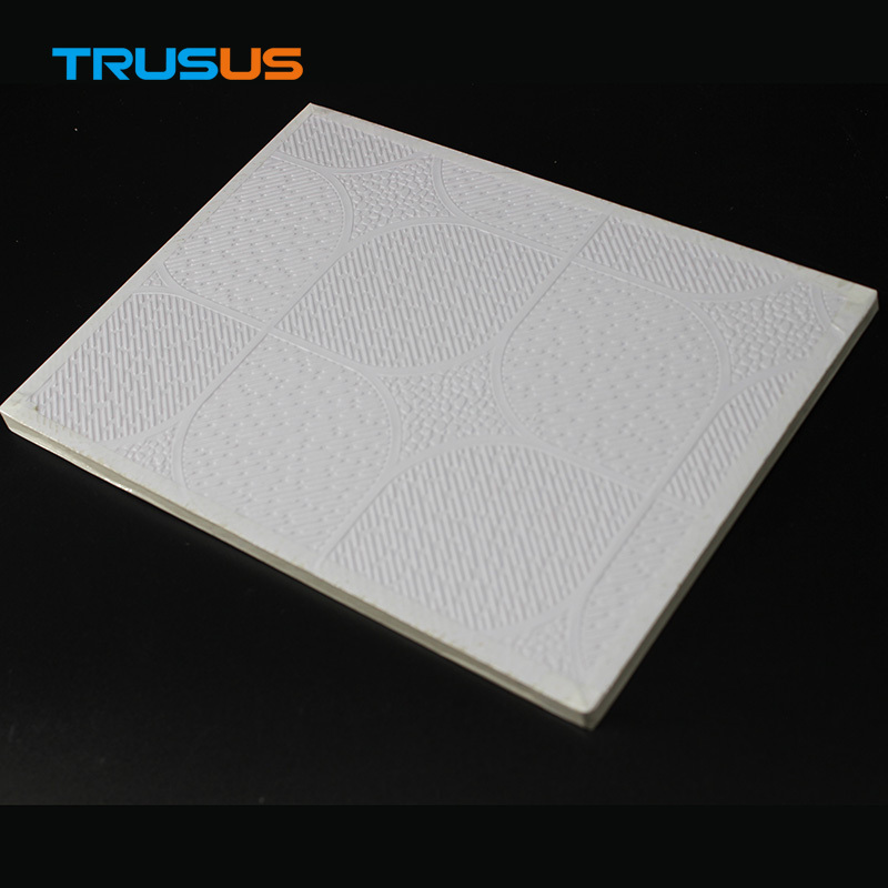 Vinyl Coated Gypsum Ceiling Tiles With Aluminium Foil Back