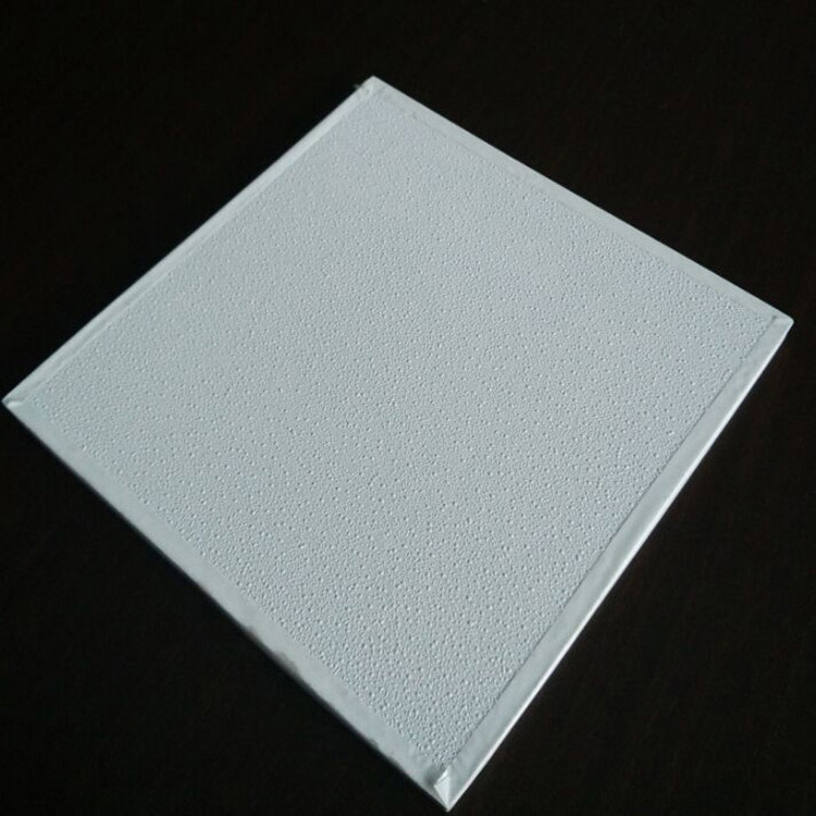 Drywall Sound Absorption Glass Fiber Reinforced False PVC Gypsum Ceiling Tiles