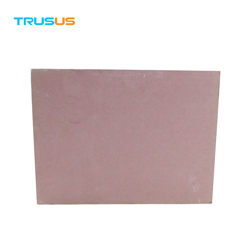 Normal 12mm Paperbacked Pink Fireproof Drywall