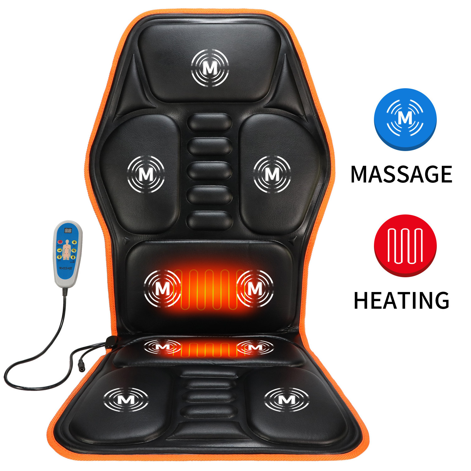 12V 24V body vibration fitness massager products back prostate massager electric heating massage beds